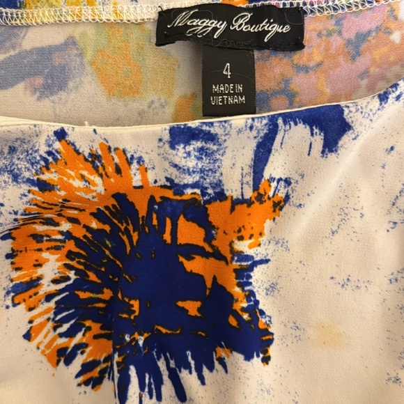 Neon splatter dress - Picture 3 of 4